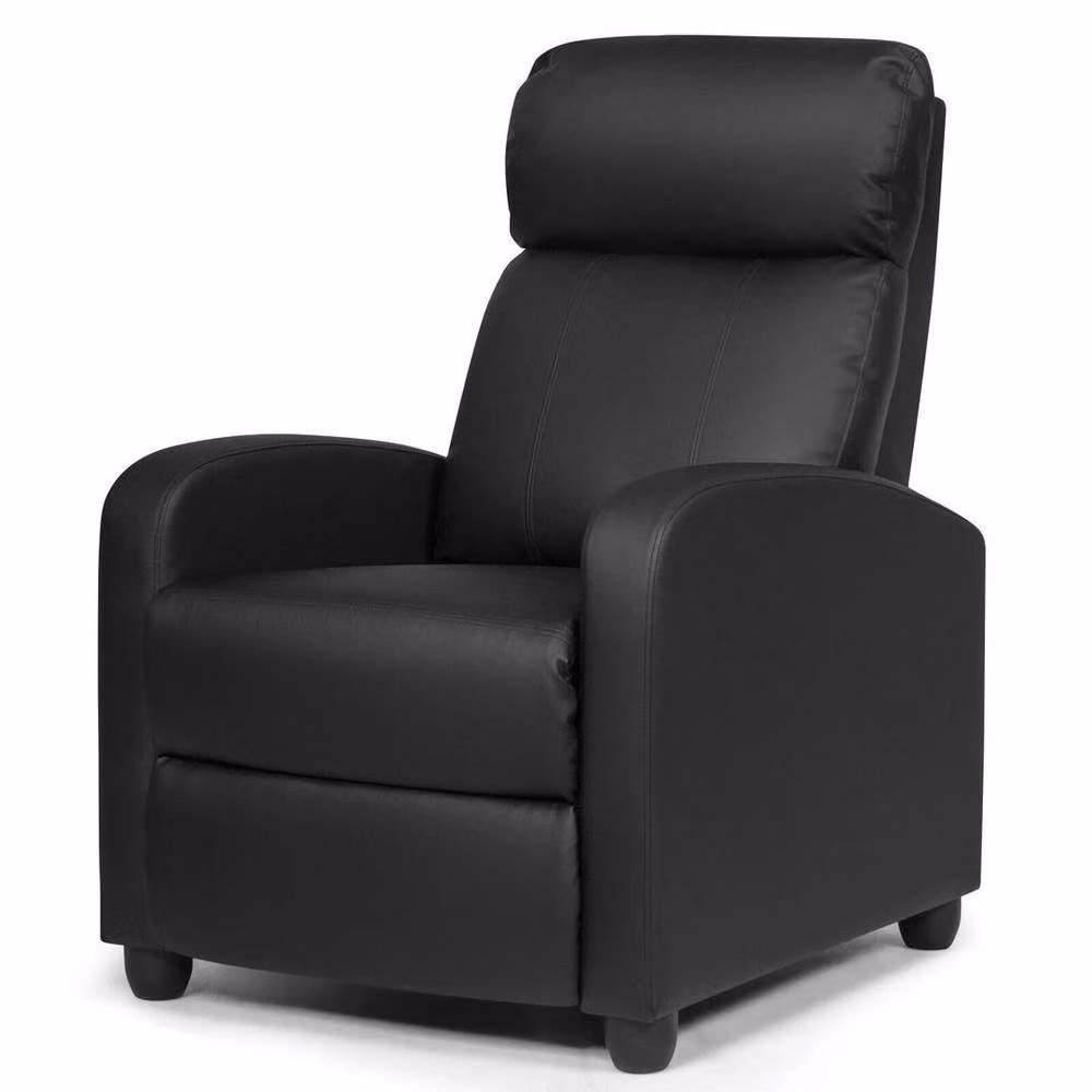 Kelvenix Modern Upholstered Recliner Armchair in Black – 4