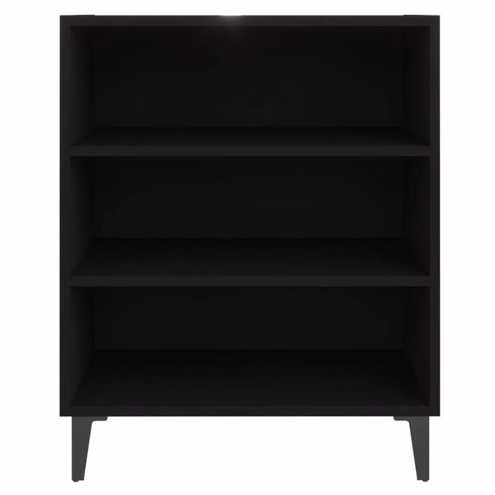 Berkfield Home Modern Black Sideboard in MDF and Metal, W/D/H: 57 x 35 x 70 cm – 4
