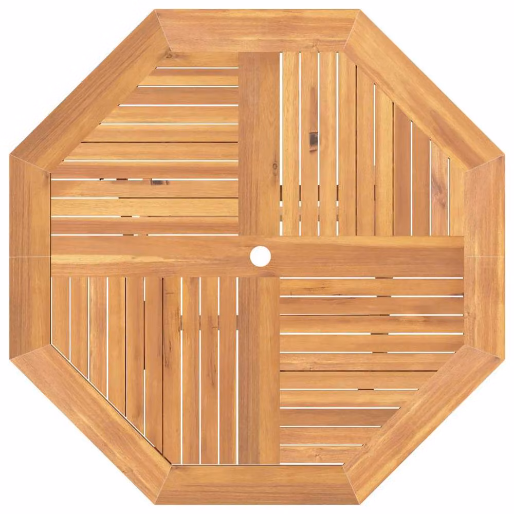 Berkfield Home Folding Garden Table in Brown Solid Teak Wood, W/D/H: 120 x 120 x 75 cm – 3