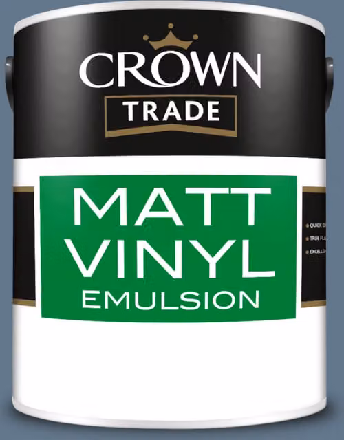 Crown Trade Runaway Mixed Colour Vinyl Matt Dispersion Paint, Grey, 5 l