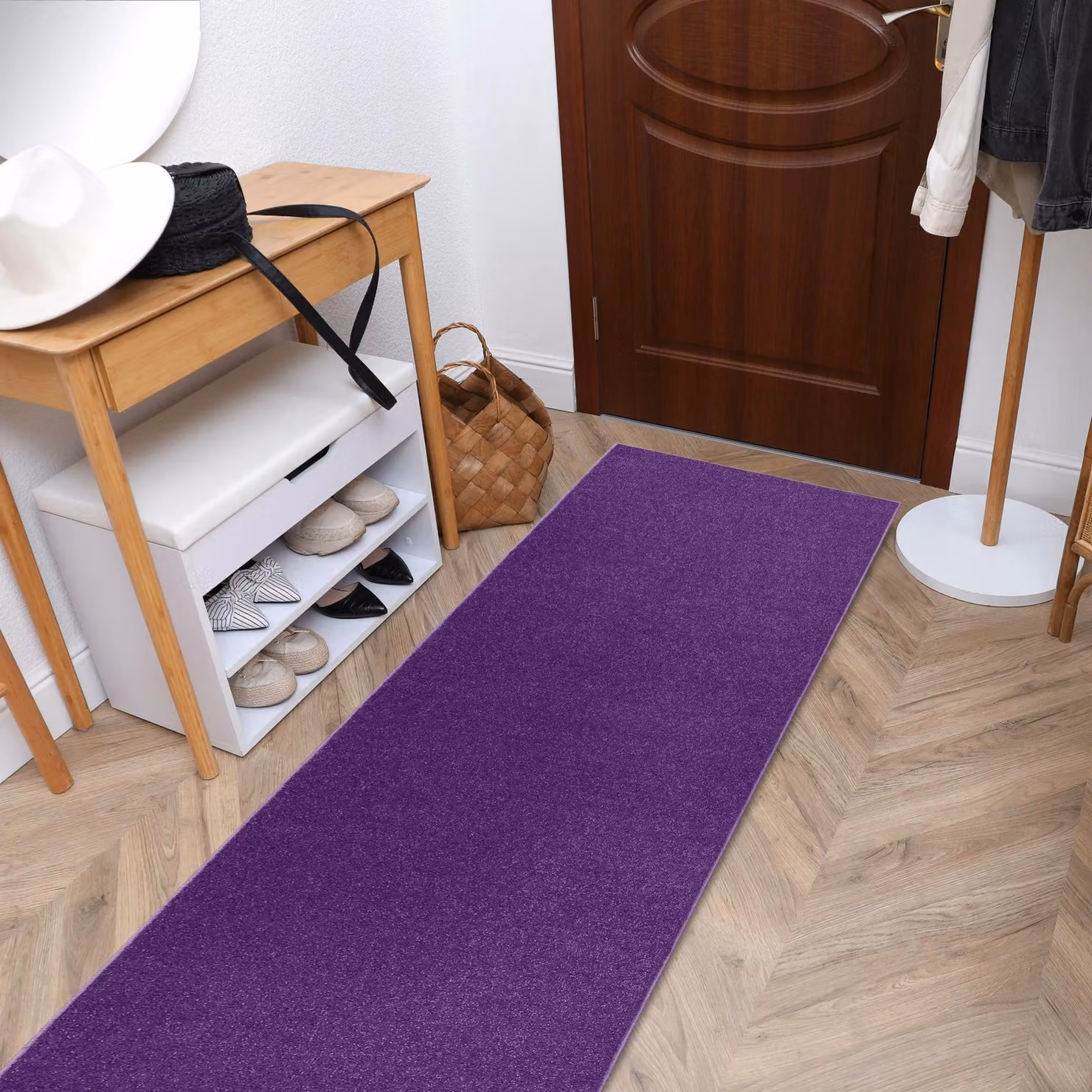 RugsX Eton 114 Runner in Purple, W: 60 cm, L: 400 cm – 5
