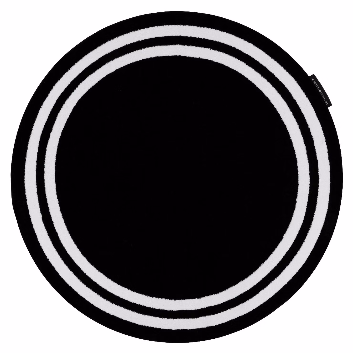 RugsX Hampton Round Geometric Rug in Black, Diameter: 140 cm – 2