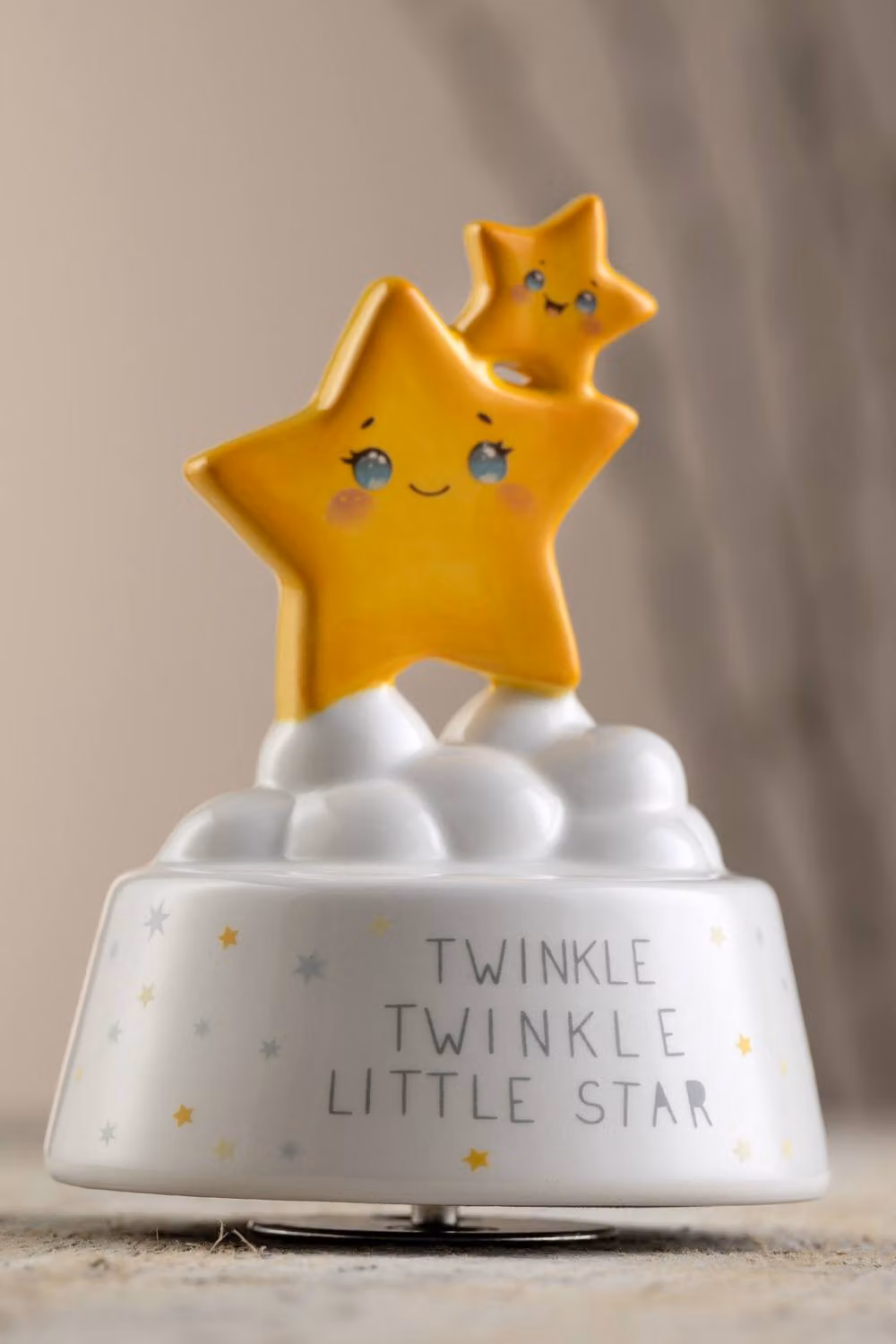 Aynsley China Twinkle Twinkle Little Star Musical Porcelain Tabletop Decor in Multicolour and Yellow – 2
