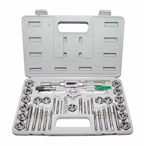 Hilka Alloy Steel Tap and Die Set, Silver – 1
