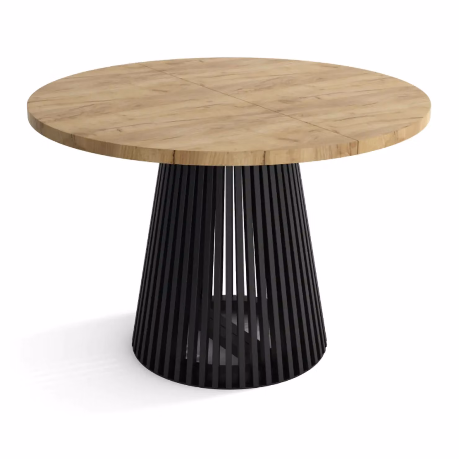 Heze Furniture Ruston Modern Round Extendable Dining Table in Beige, W/D: 100 x 100 cm – 2