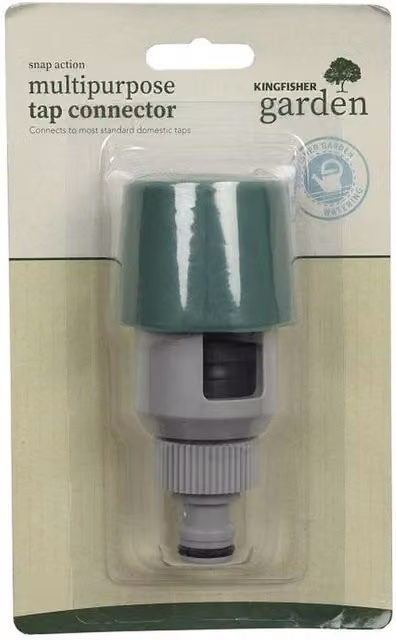 Kingfisher Snap Action Multi Purpose Tap Connector, Multicolour
