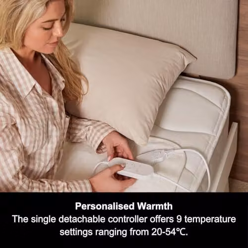 Morphy Richards EverCosy Electric Under Blanket, White/Beige, W: 200 cm, D: 152 cm – 2