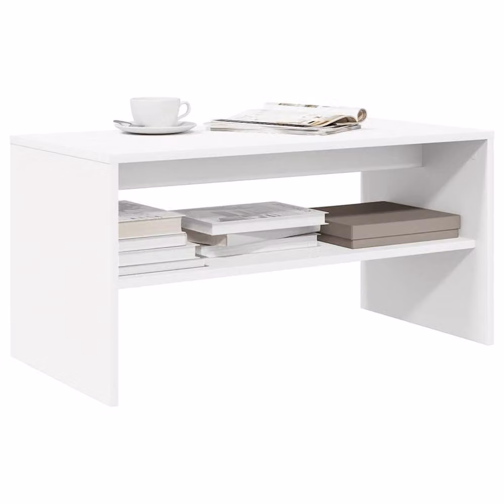 Berkfield Home White Minimalist TV Cabinet in Matt Engineered Wood W/D/H: 80 x 40 x 40 cm – 2