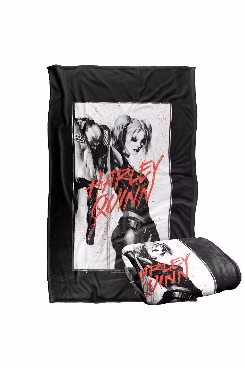 LOGOVISION Batman Inked Quinn Super Soft Silky Touch Fleece Throw Blanket, Multicolour, W: 127 cm x L: 152.4 cm – 7