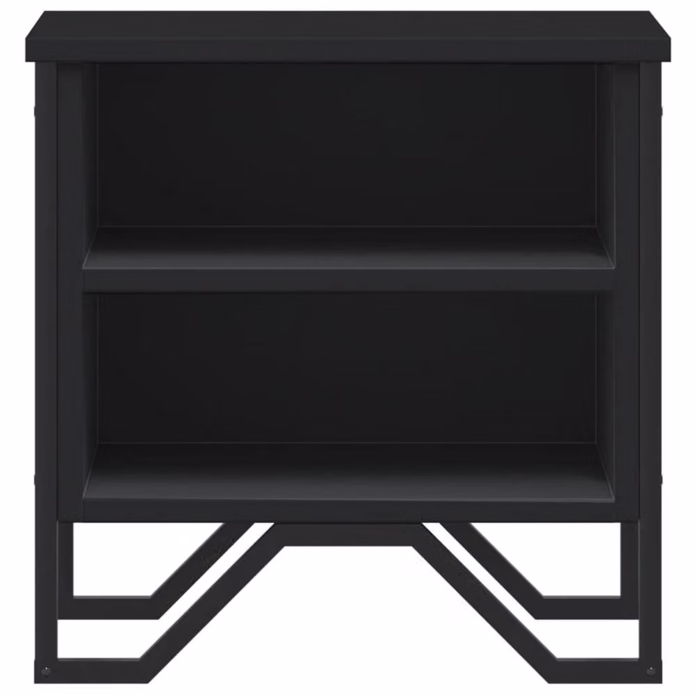 Berkfield Home Decorative Bedside Cabinet Set in Black, 2 Pieces, W/D/H: 40 x 30 x 40 cm – 4