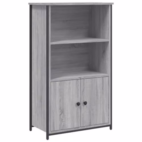 vidaXL Highboard in Grey Sonoma, W/D/H: 62 x 32 x 103.5 cm – 1