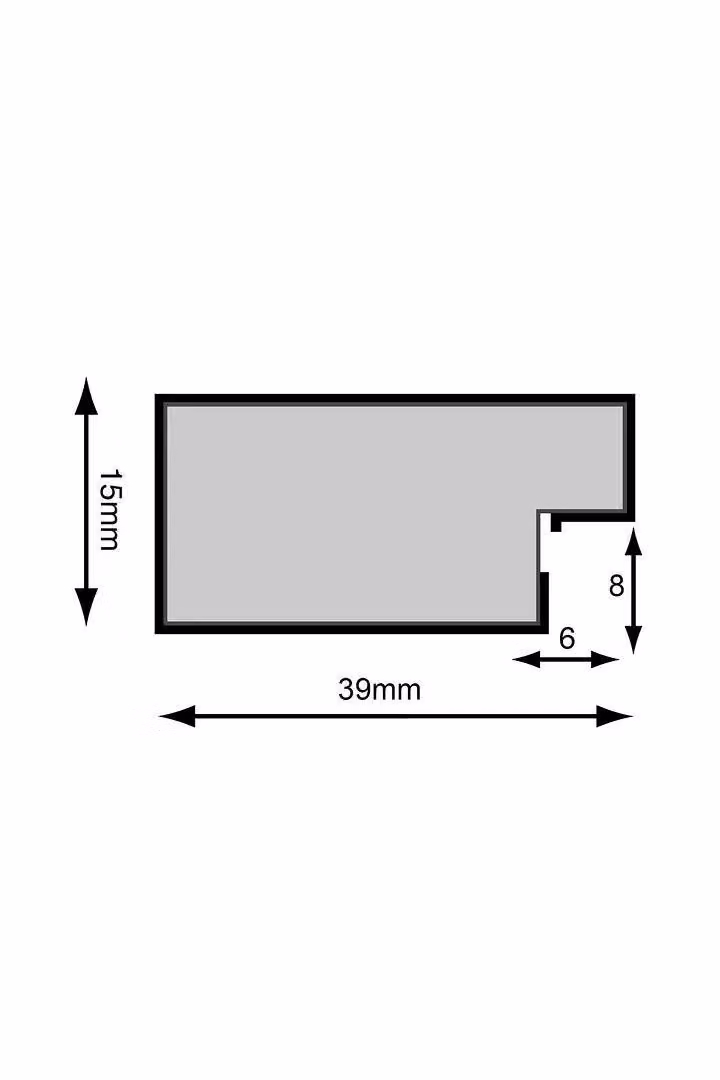 Frames by Post Metro Single Rectangular A4 Photo Frame in Black – 2