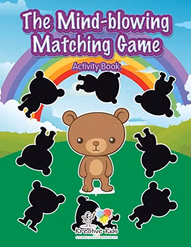 Kreative Kids The Mind-blowing Matching Game Activity Book, Multicolour, W: 21.59 cm, H: 27.94 cm
