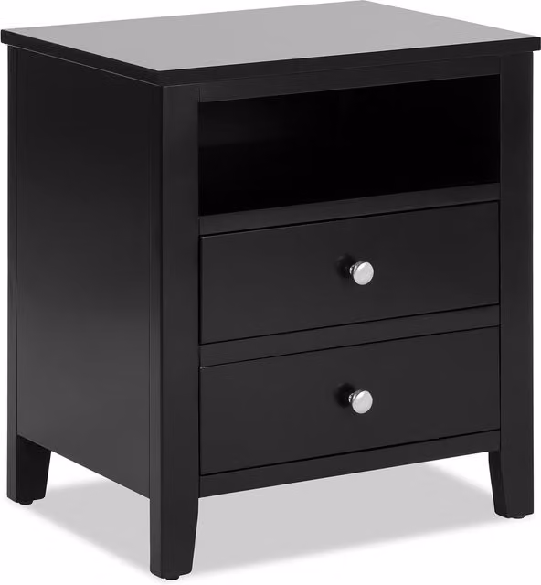 Brooklyn Modern Bedside Table in Black