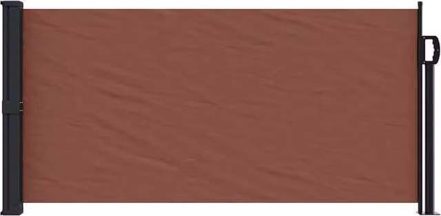 Berkfield Home Retractable Side Awning in Brown, W/H: 300 x 100 cm