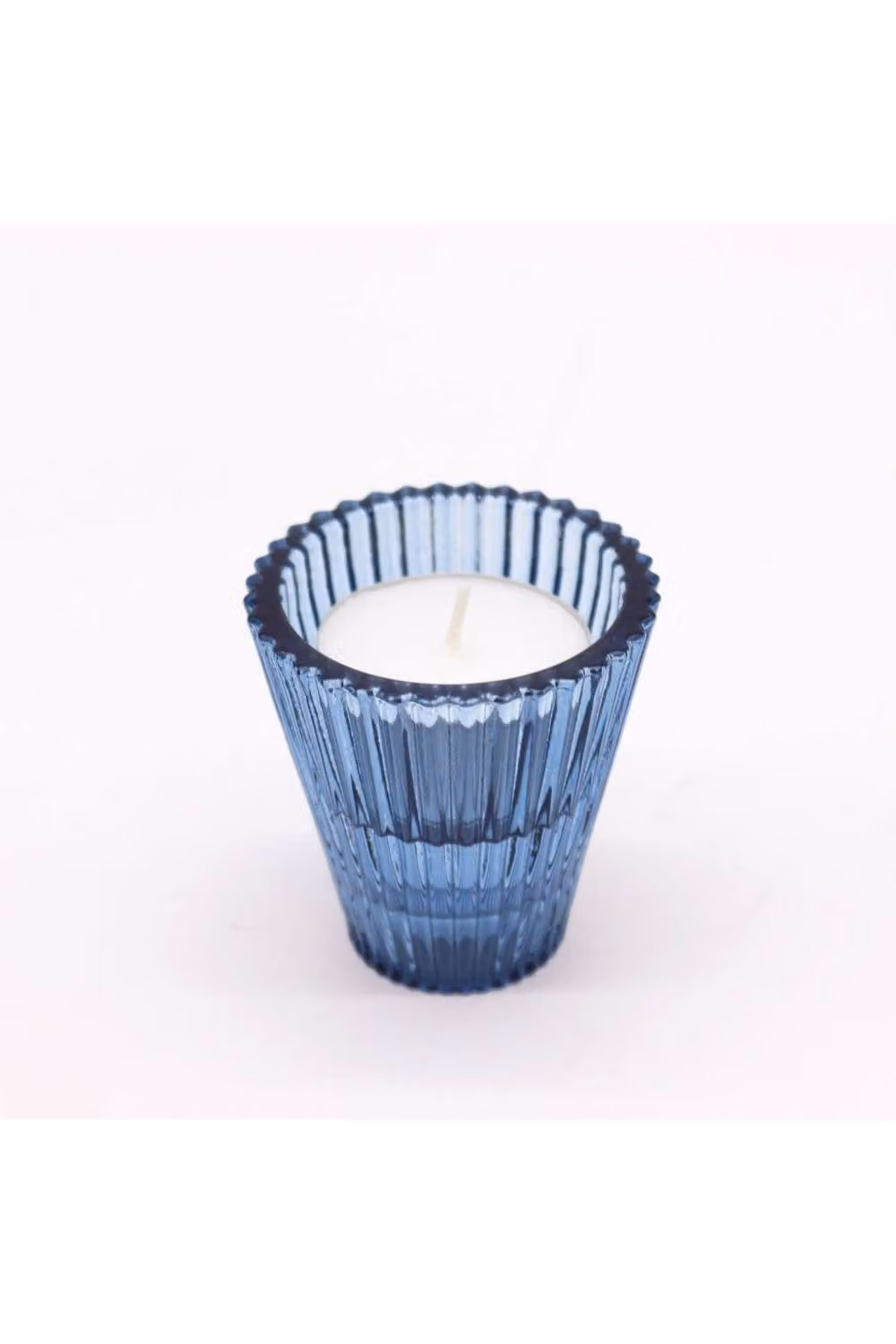 KDMD Blue Glass Flip Taper and Tealight Holder for Tabletop Decor – 2