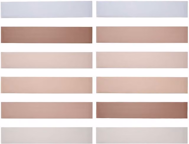 Livingandhome Set of 12 Self Adhesive Stair Riser Stickers in Brown and Multicolour