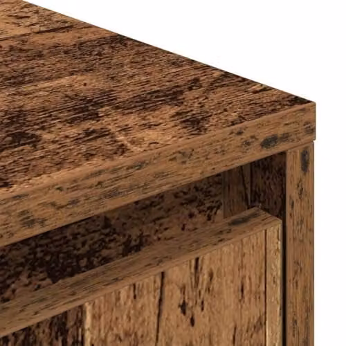 vidaXL TV Cabinet with Integrated LED Lights in Old Wood Brown, W/D/H: 160.5 x 41 x 50 cm – 3