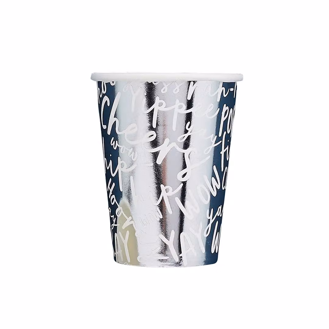 Club Green Silver Celebrate Paper Cups, Pack of 10 – 2