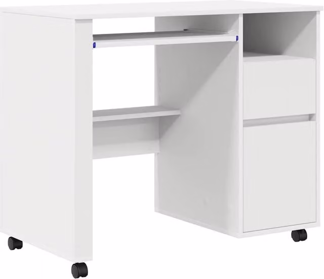 Berkfield Home White Computer Desk with Drawers for Home Office – 1