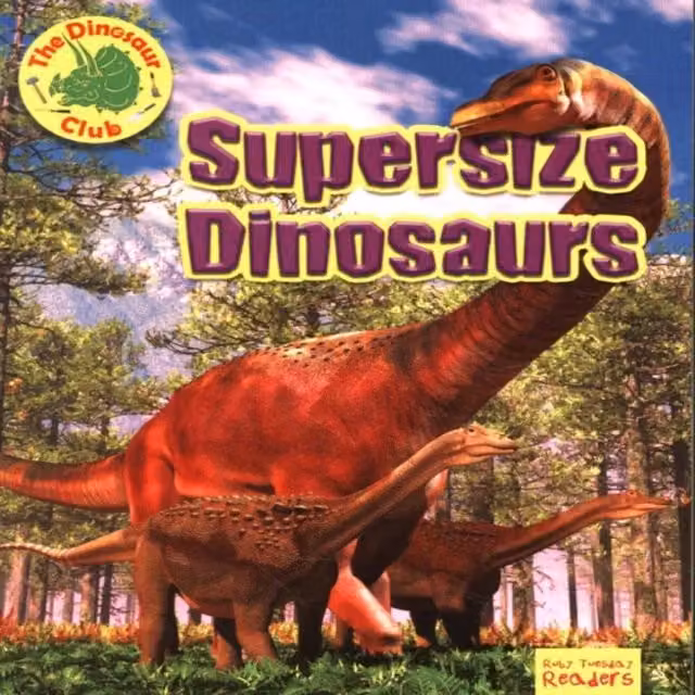 Ruth Owen Supersize Dinosaurs Paperback Book in Multicolour