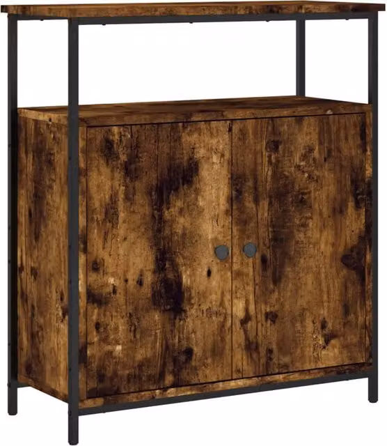 Berkfield Home Smoked Oak Sideboard in Brown, W/D/H: 70 x 30 x 80 cm – 1