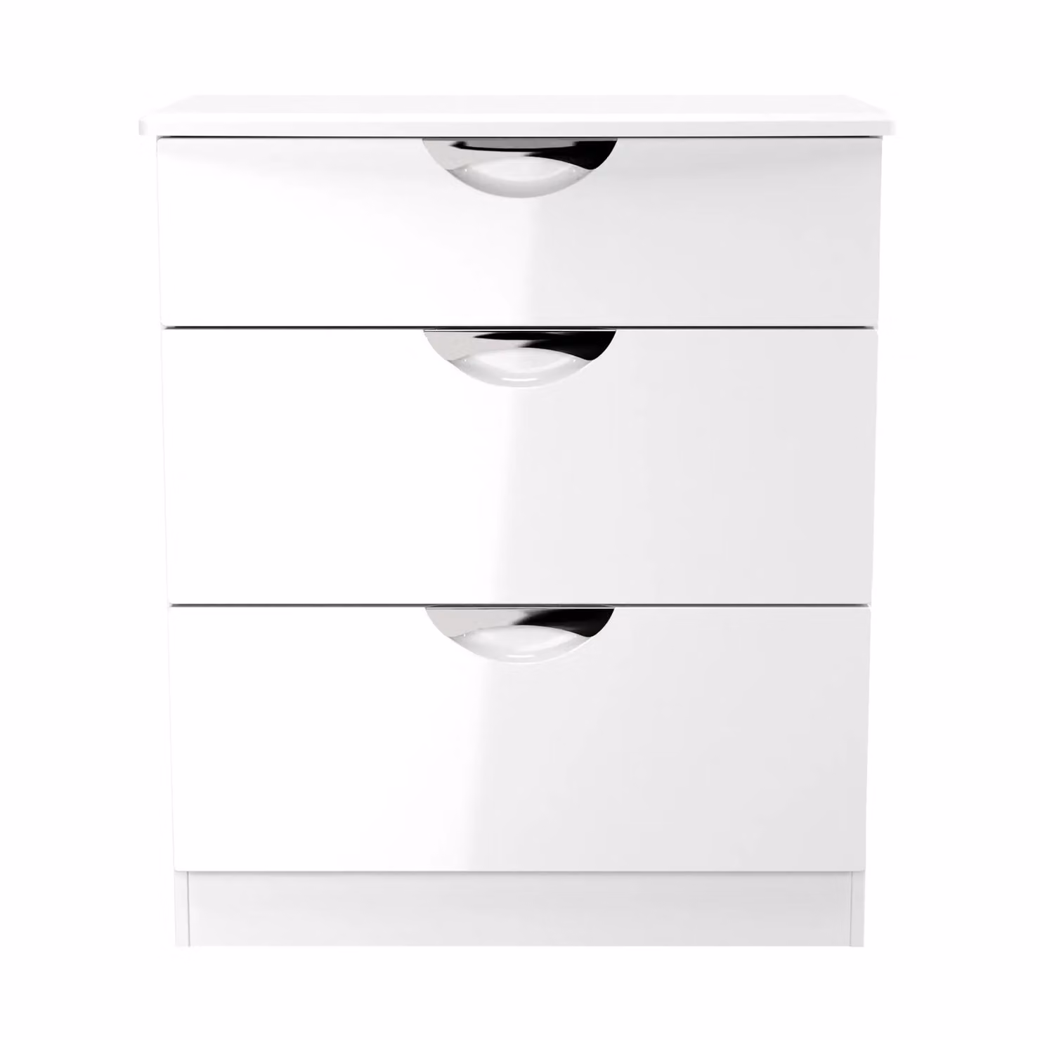 2 U Holborn Ready Assembled 3 Drawer Deep Chest in White – 2