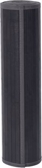 Berkfield Home Rectangular Bamboo Rug in Dark Grey, W: 70 cm, L: 300 cm