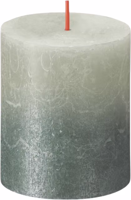 Bolsius Foggy Green Rustic Candle in Green and Grey