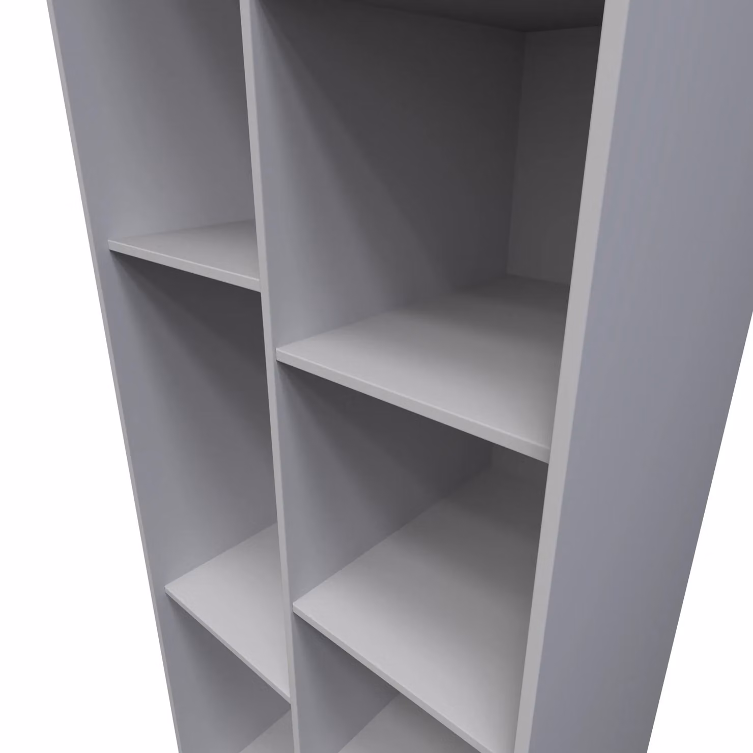 Ready Assembled 2 U Carlton Tall Shelf Unit in Grey – 3