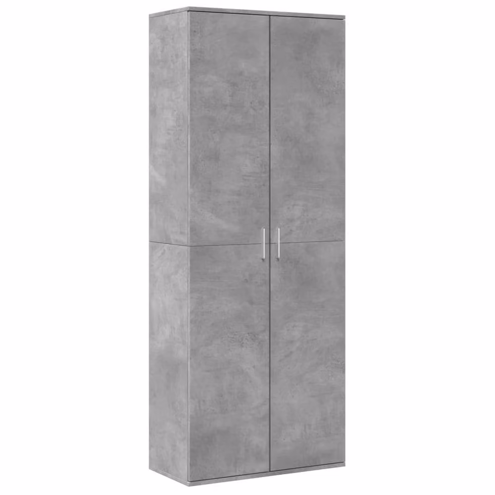 Berkfield Home Modern Freestanding Highboard in Concrete Grey, W/D/H: 70 x 35 x 180 cm – 2