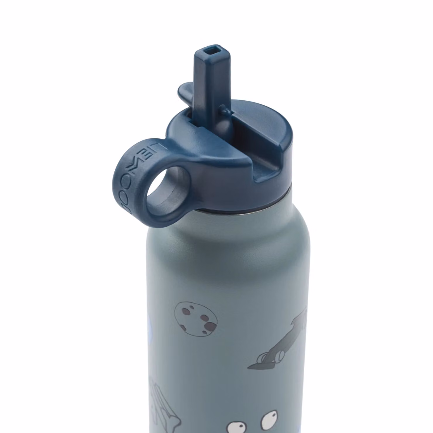 Liewood Falk Stainless Steel Water Bottle with Straw and Carry Handle, 350 ml, Green – 2