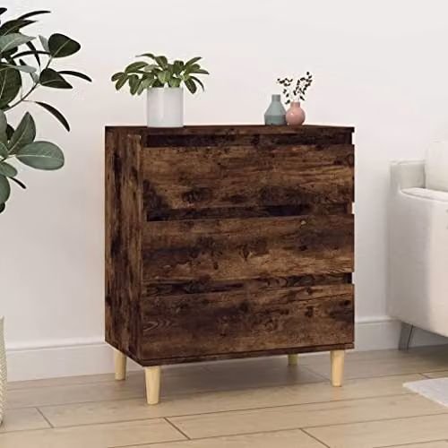 vidaXL Smoked Oak Sideboard in Brown, W/D/H: 60 x 35 x 70 cm – 2