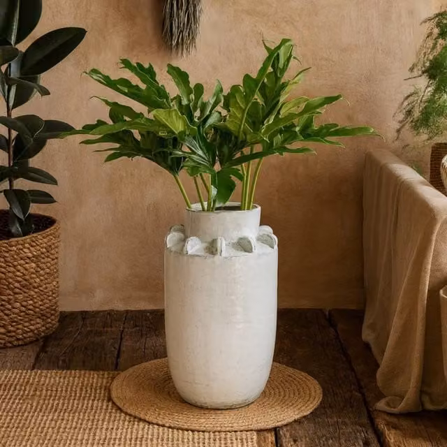 Wyld Haus Bloom Large Hydria White Ceramic Tabletop Vase H 41.0 cm x W 24.0 cm x D 24.0 cm