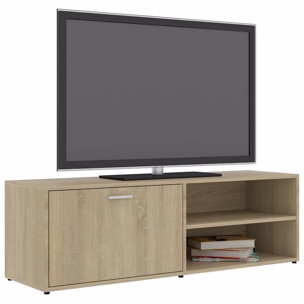 Berkfield Home Modern TV Cabinet in Sonoma Oak Light Brown, W/D/H: 120 x 34 x 37 cm – 3