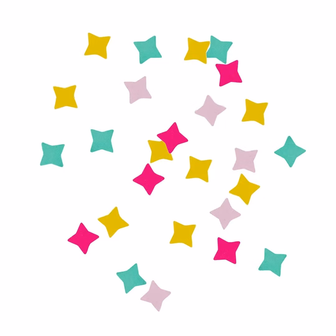 Club Green Star Confetti Table Scatter, Green and Multicolour, 10g – 2