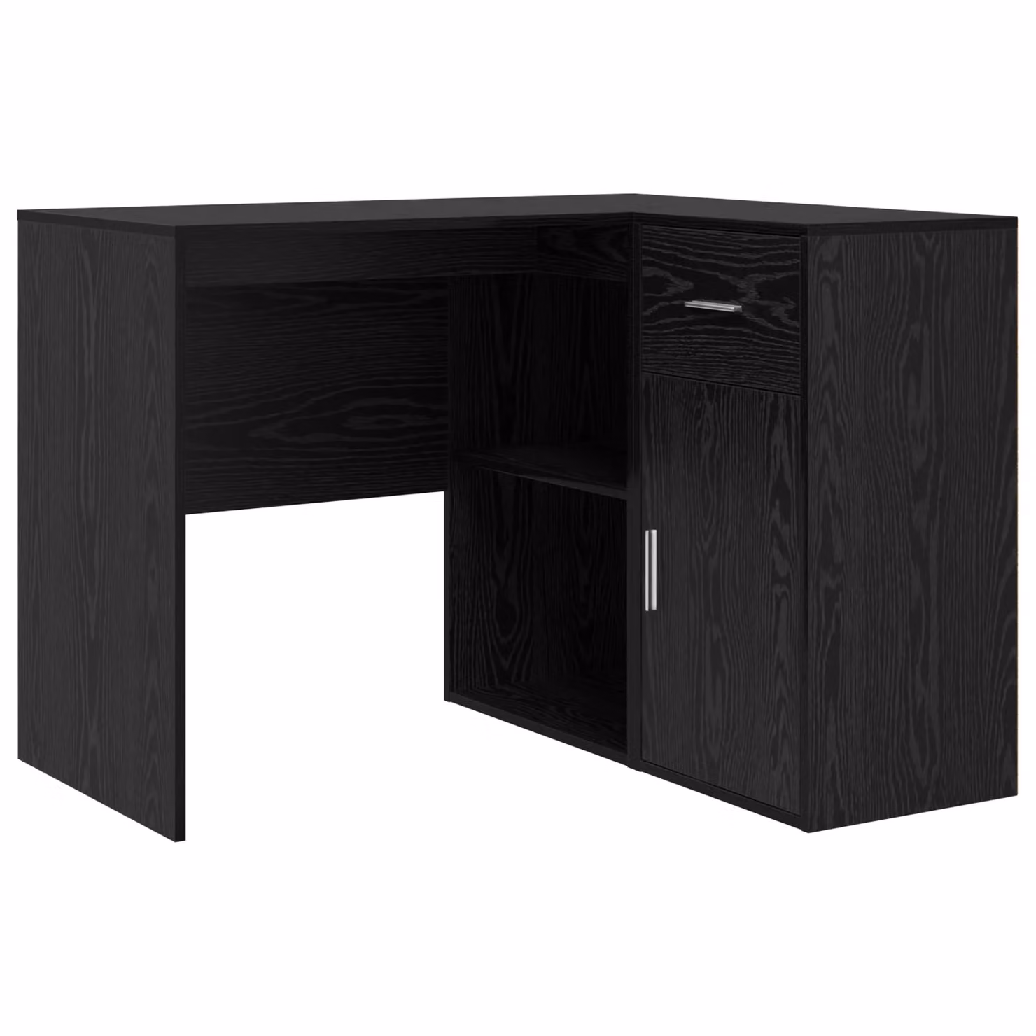 Berkfield Home Modern Corner Desk in Black Oak, W/D/H: 102 x 88 x 75 cm – 2