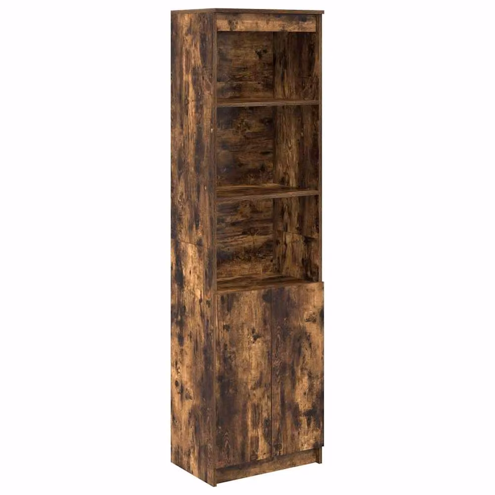Berkfield Home Highboard in Smoked Oak Brown, W/D/H: 50 x 35 x 180 cm – 2