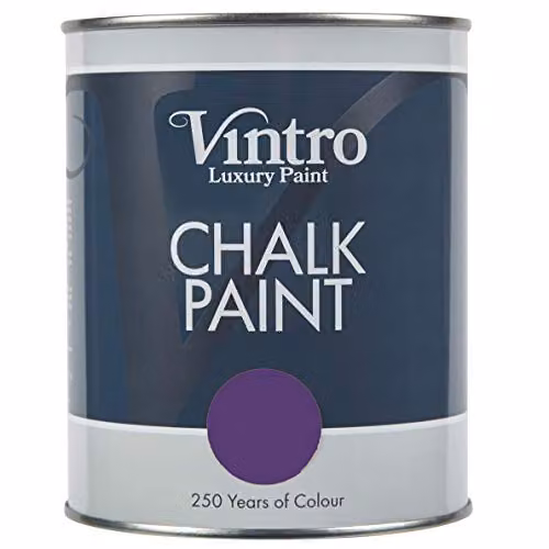 Vintro Royal Purple Chalk Paint with Ultra Matt Finish, 1 Litre – 1
