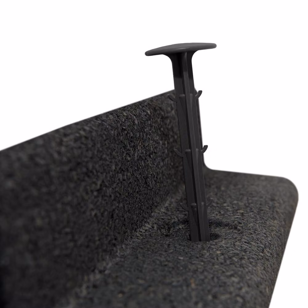 Monstershop Flexible Lawn Edging with Mallet, Black, 12m – 4