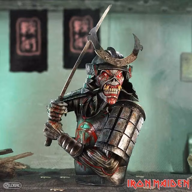 Nemesis Now Iron Maiden Senjutsu Bust Box, Grey and Multicolour, Height: 41 cm