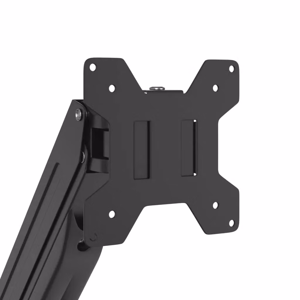 Berkfield Home Dual Monitor Arm for Screens up to 27 Inch with Gas Spring, Black – 5