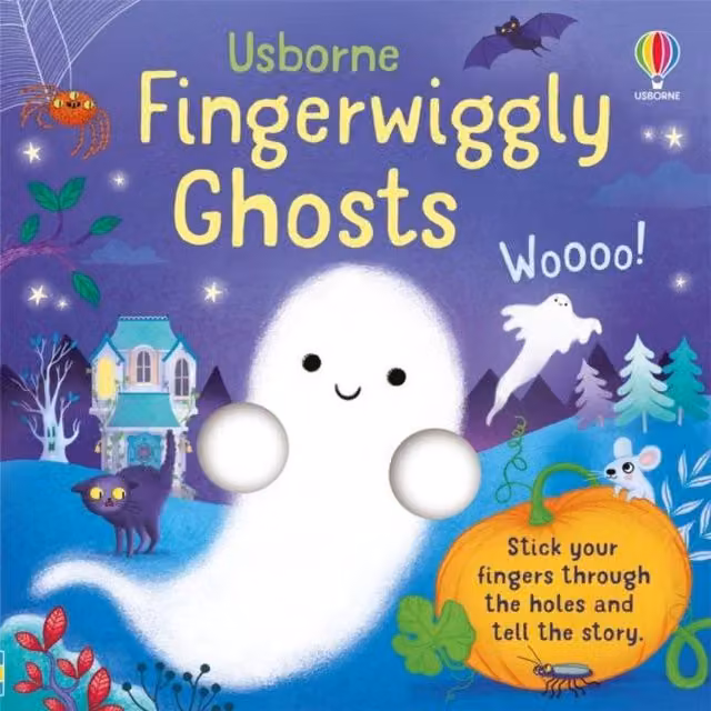 Felicity Brooks Fingerwiggly Ghosts Board Book, Multicolour