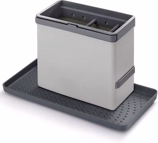 Metaltex Tidy-tex Freestanding Kitchen Sink Organiser, Grey, W/D/H: 24.0 x 14.0 x 13.0 cm – 1