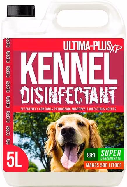 ULTIMA-PLUS XP Kennel Kleen Cherry Disinfectant Cleaner Sanitiser and Deodoriser, 5 l – 4