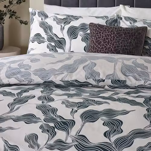 Riva Home Reversible Cotton Blend Floral Duvet Cover Set – 2