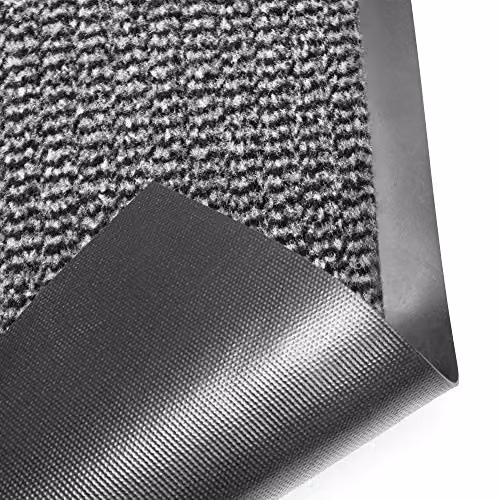 Floortex Doortex Advantagemat Grey Indoor Entrance Door Mat, W: 90 cm, D: 150 cm, H: 7.5 cm – 5