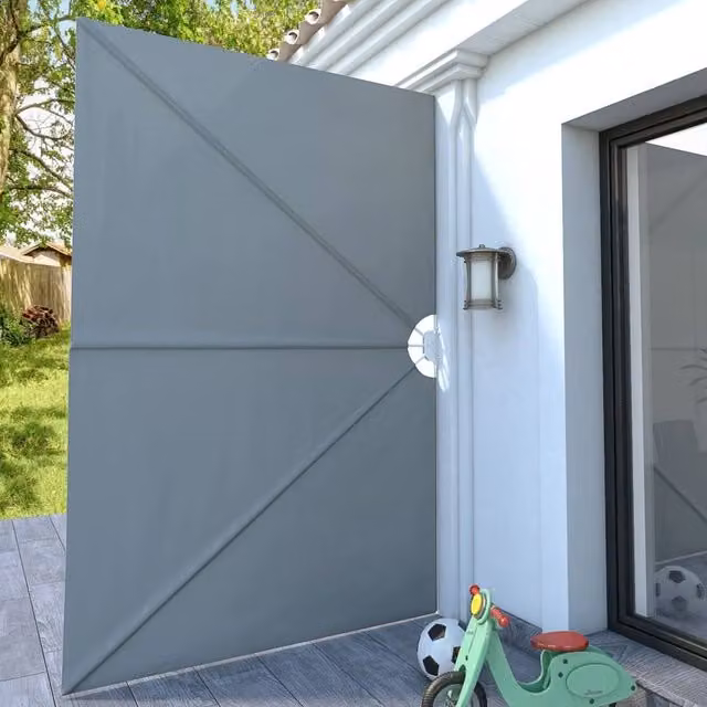 Berkfield Home Collapsible Terrace Side Awning in Grey, W/D/H: 300 x 200 x 200 cm – 1