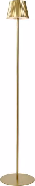 Litecraft Elowen Rechargeable LED Floor Lamp in Gold/Brass with Dimmable Warm White Light