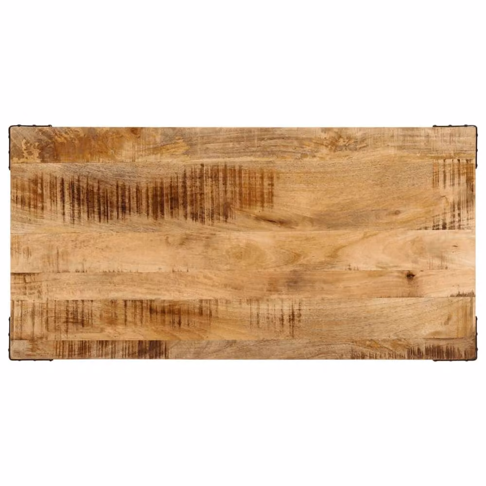 Berkfield Home Brown Solid Mango Wood Rectangular Dining Table W/D/H: 110 x 55 x 75 cm – 2